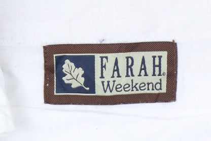 Farah Men’s Beige Chino Trousers Size L 38W 29L Cotton Blend