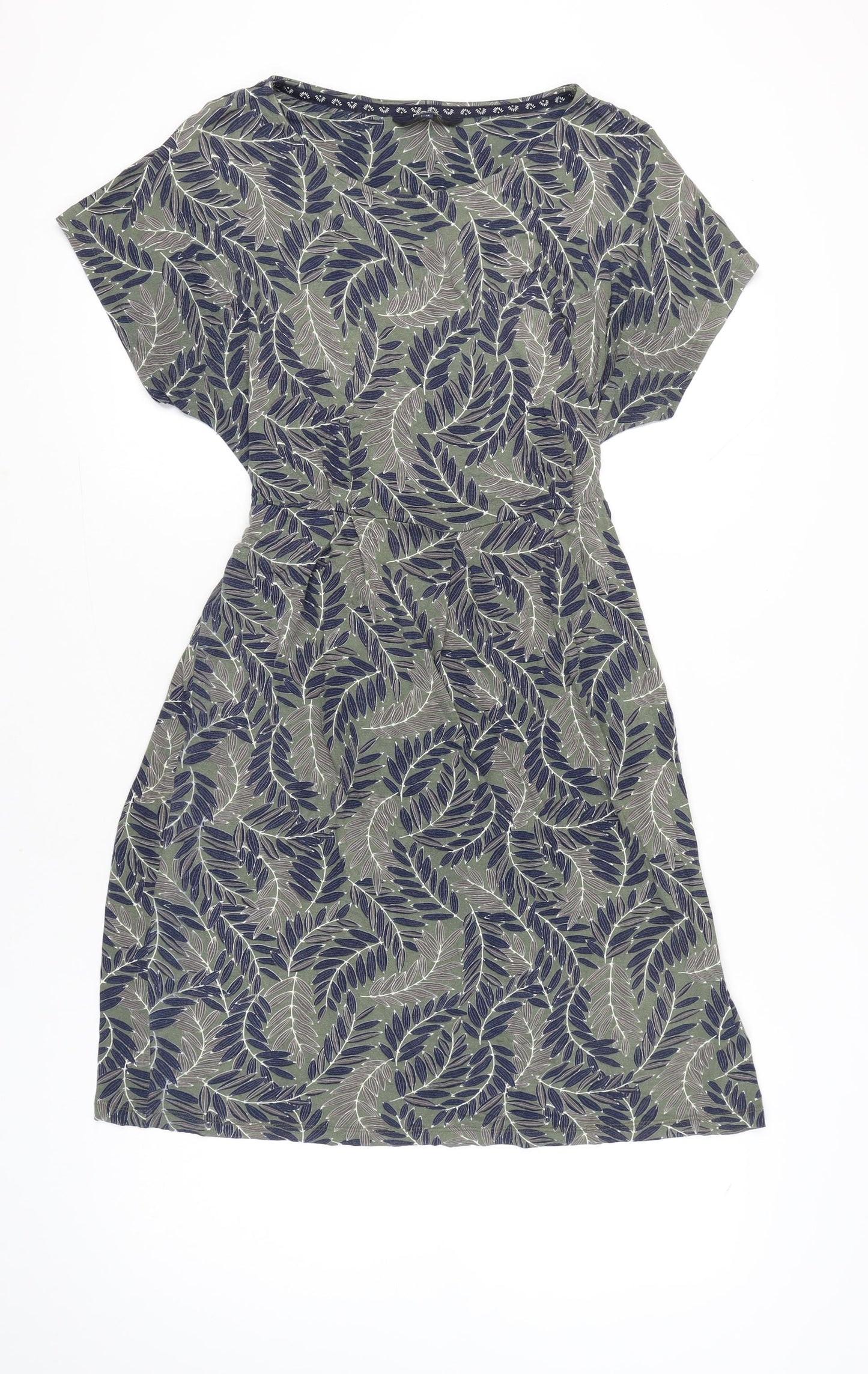 Maine New England Women’s Green Floral Shift Dress Size 16