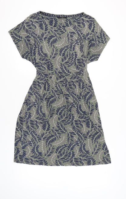 Maine New England Women’s Green Floral Shift Dress Size 16