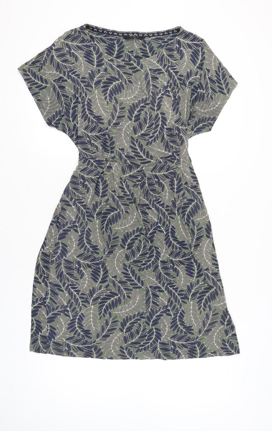 Maine New England Women’s Green Floral Shift Dress Size 16