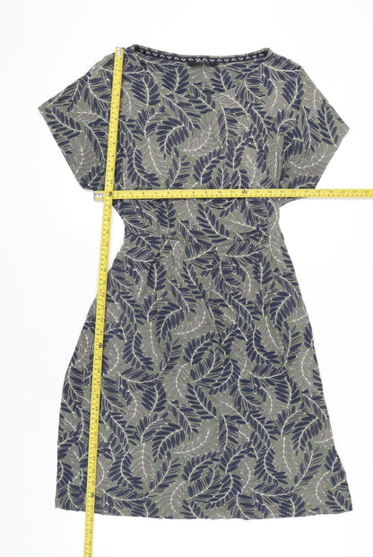 Maine New England Women’s Green Floral Shift Dress Size 16