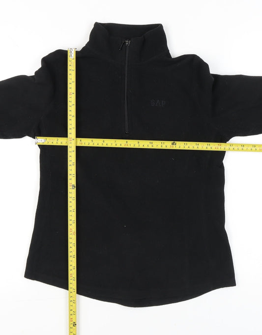 Gap Women’s Black XS Fleece 1/4 Zip Pullover Sweatshirt