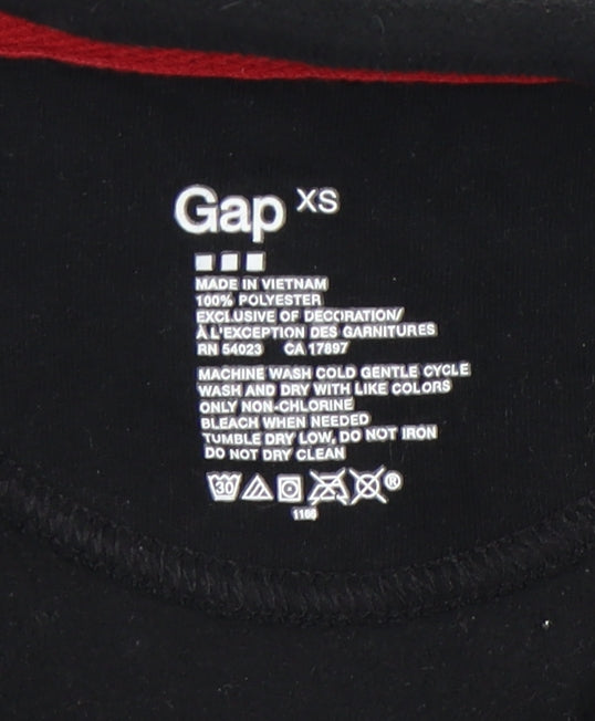 Gap Women’s Black XS Fleece 1/4 Zip Pullover Sweatshirt