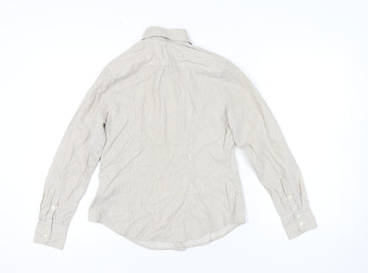 Womens UK Size 12 Daniel Hechter Beige Classic Button-Up