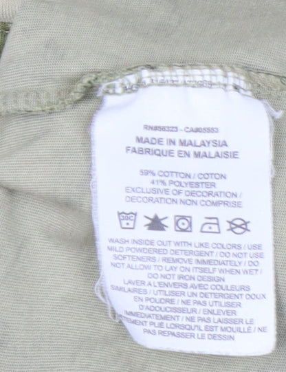 Nike Men’s Green Camouflage Army Short Sleeve Sports T-Shirt S