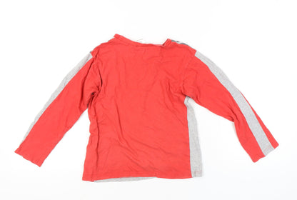 Liverpool FC Boys Grey Red Long Sleeve T-Shirt 8-9 Years Football Top