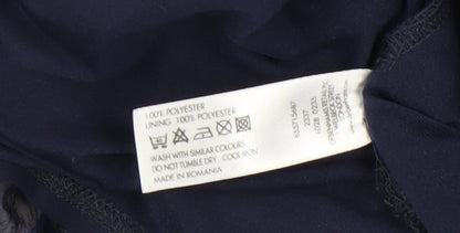 Debenhams Womens Multicoloured Floral A-Line V-Neck Dress Size 14