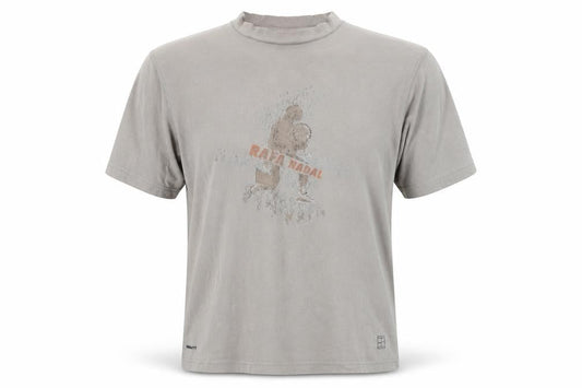 Nike Boys Beige Rafa Nadal Graphic T-Shirt XL Tennis Sportswear