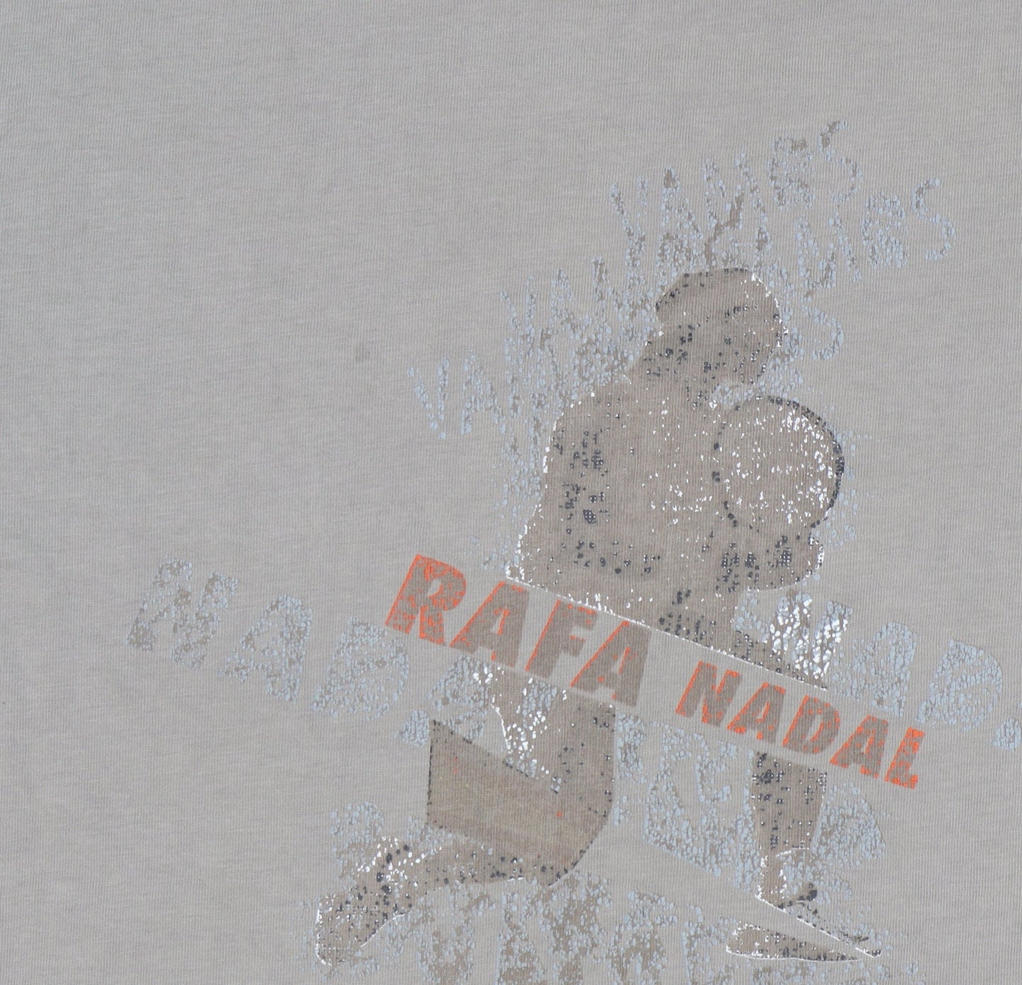 Nike Boys Beige Rafa Nadal Graphic T-Shirt XL Tennis Sportswear