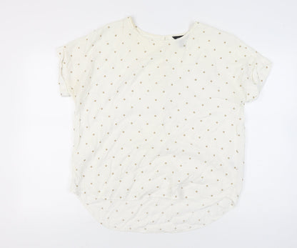 Womens UK Size 18 New Look White Basic T-Shirt
