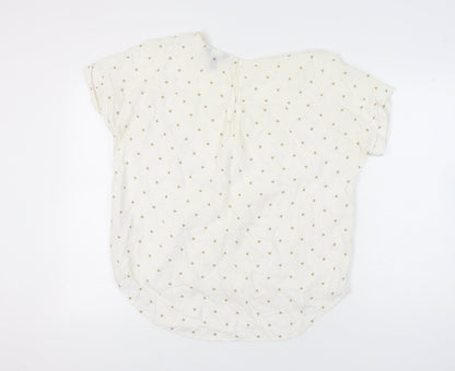Womens UK Size 18 New Look White Basic T-Shirt