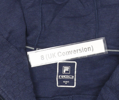 Fila Women’s Navy Blue Hoodie Size 8 Full Zip Sportswear