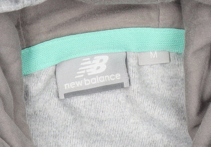 Womens UK Size M New Balance Grey Full Zip Hoodie
