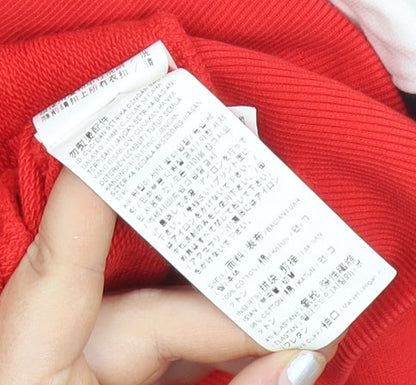 Puma Men’s Red White Black Track Jacket XS Colourblock Full Zip