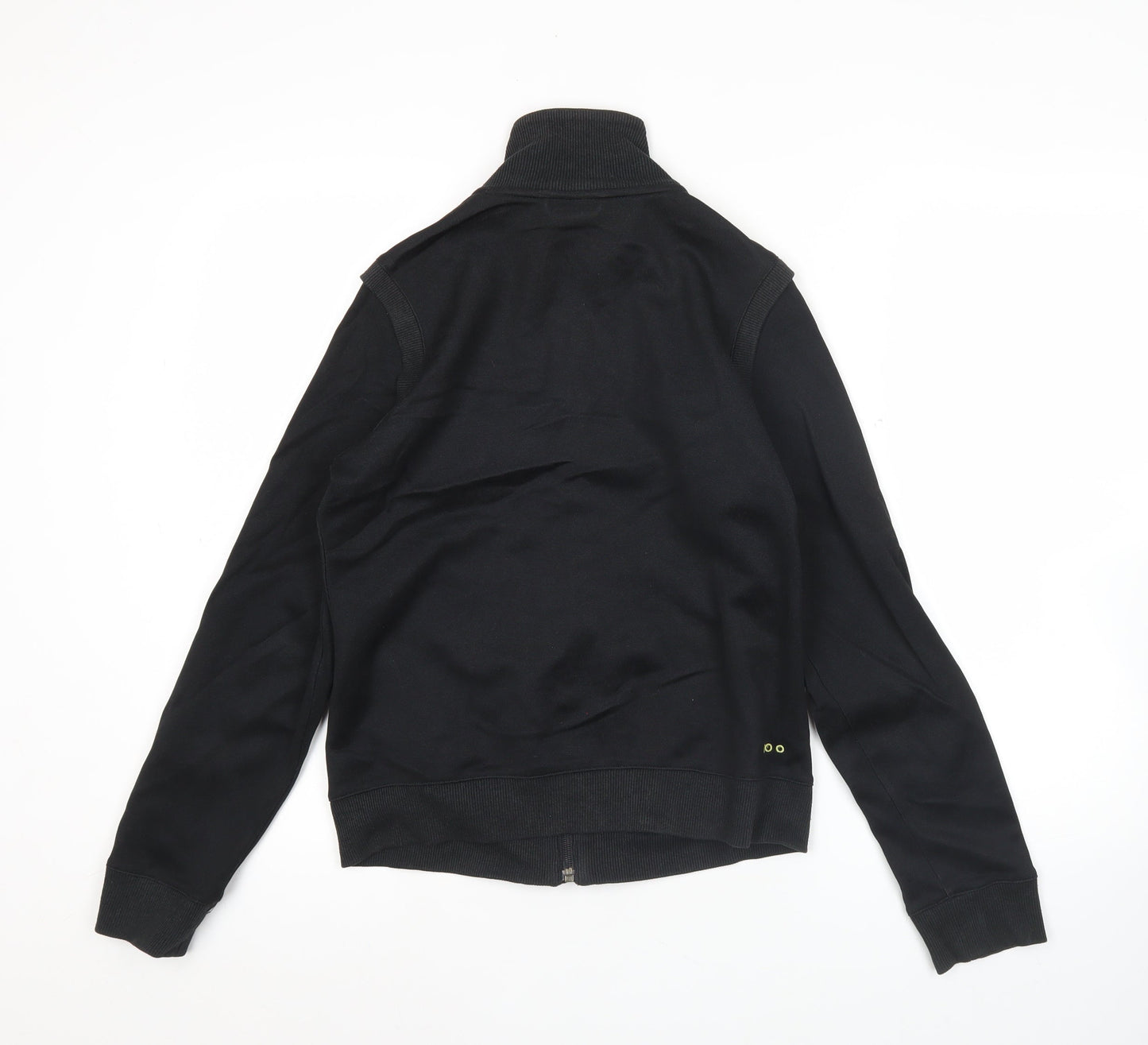 Adidas Womens Black Size 8 Slim Fit Track Jacket Full Zip