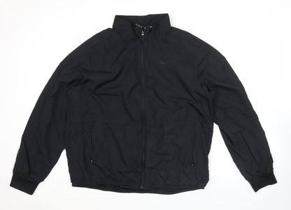 Nike Men’s Black 2XL Polyester Track Jacket Full Zip Sportswear