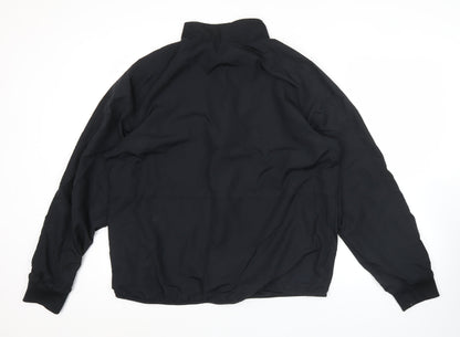 Nike Men’s Black 2XL Polyester Track Jacket Full Zip Sportswear