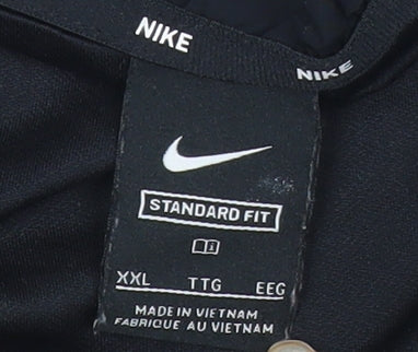 Nike Men’s Black 2XL Polyester Track Jacket Full Zip Sportswear