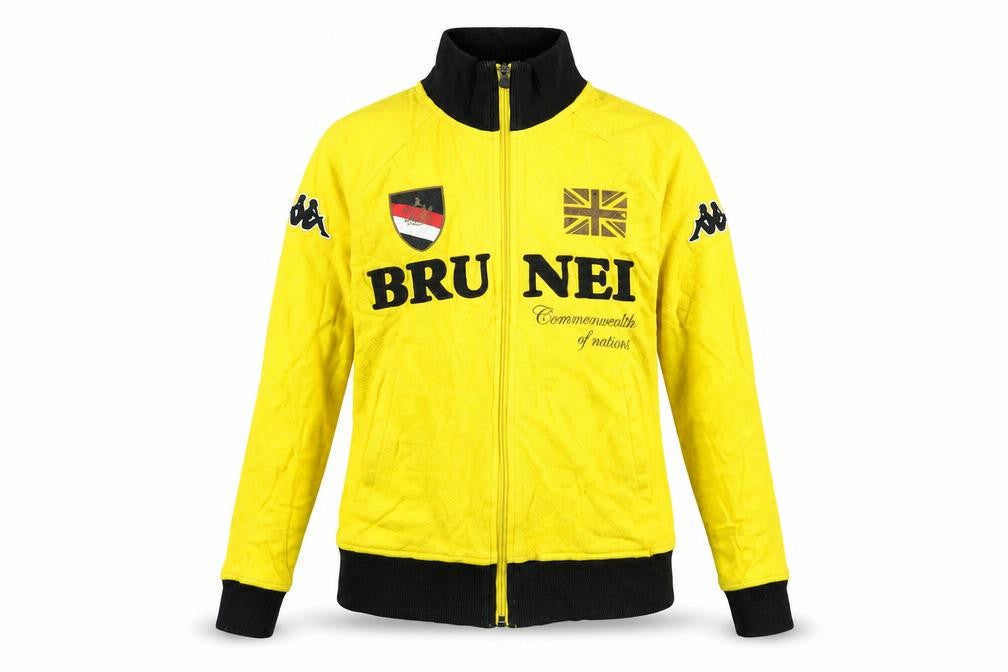 Womens UK Size 6 Kappa Yellow Gym & Training Running & Jogging Casual Jacket