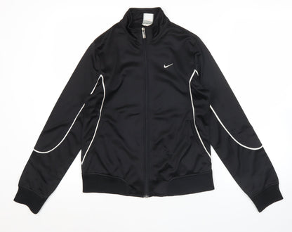 Nike Womens Black Large Track Jacket Full Zip Sportswear
