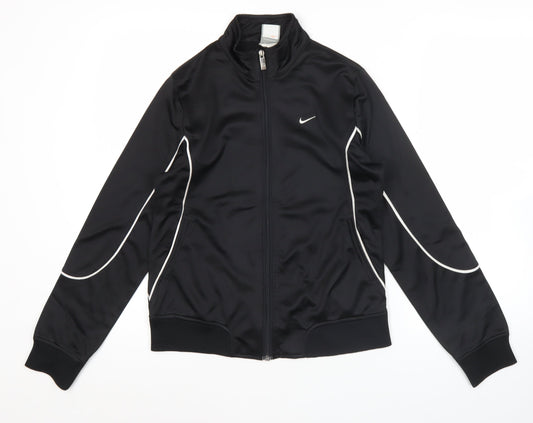 Nike Womens Black Large Track Jacket Full Zip Sportswear