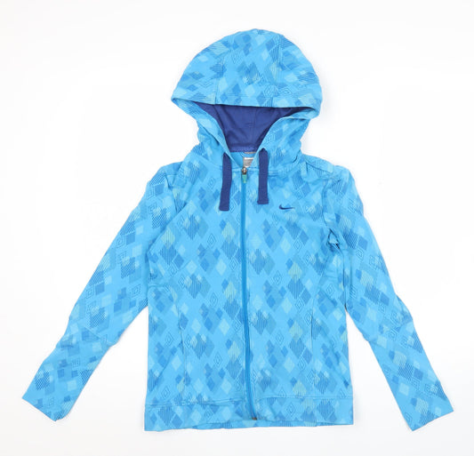 Nike Women’s Blue Full Zip Hoodie Small Athletic Fit