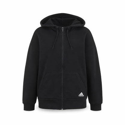 Womens UK Size 8 adidas Black Full Zip Hoodie