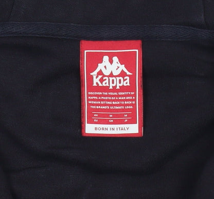 Mens UK Size M Kappa Black Full Zip Hoodie