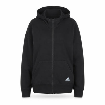 Womens UK Size 10 adidas Black Full Zip Hoodie