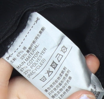 Adidas Women’s Black Track Jacket Size 8 Full Zip Sportswear