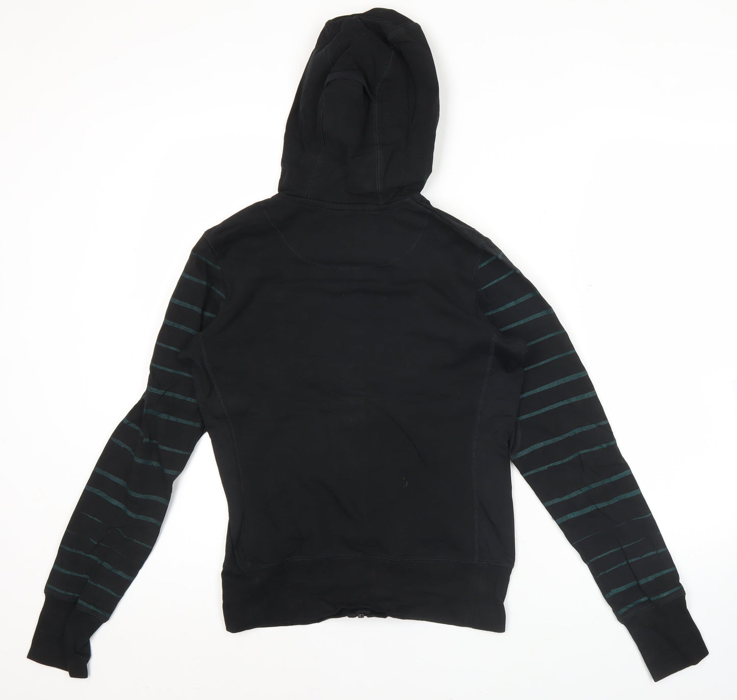 Nike Womens Black Full Zip Hoodie L Slim Fit Sportswear