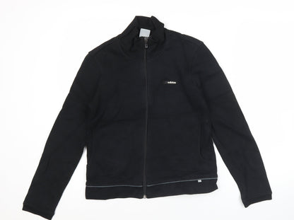 Adidas Women’s Black Size 8 Track Jacket Full Zip Fleece