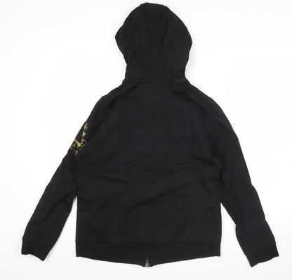 Adidas Women’s Black Full Zip Hoodie Size 12 Regular Fit Sportswear