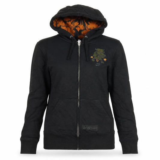 Womens UK Size M Nike Black Full Zip Hoodie