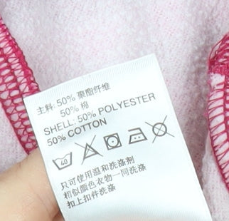 Adidas Womens Pink Striped Full Zip Hoodie Size 8 Activewear