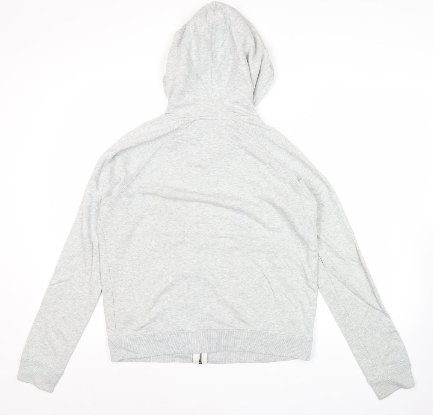 Nike Women’s Grey Full Zip Hoodie Sweatshirt Size L Cotton Blend