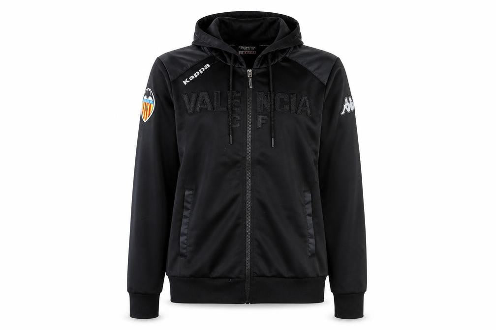 Womens UK Size 10 Kappa Black Full Zip Hoodie