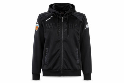 Womens UK Size 10 Kappa Black Full Zip Hoodie