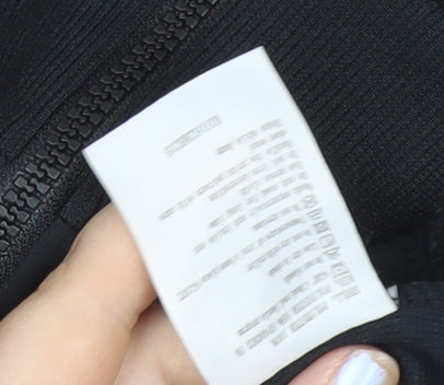 Kappa Valencia CF Womens Black Hoodie Jacket UK 10 Full Zip Sportswear