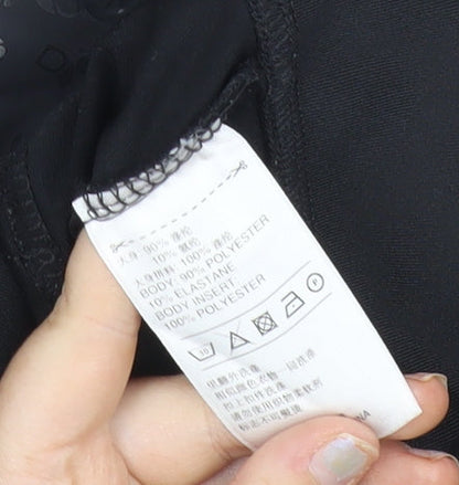 Adidas Womens Black Size 6 Full Zip Hooded Sports Hoodie Jacket