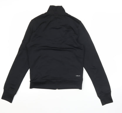 Adidas Womens Black Size 6 Track Jacket Climalite Full Zip