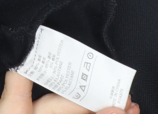 Adidas Womens Black Size 6 Track Jacket Climalite Full Zip