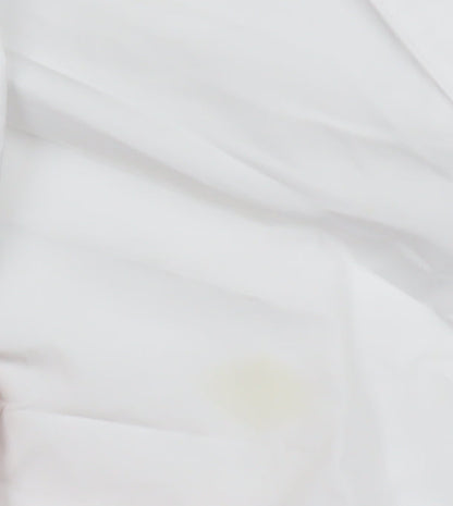 Adidas Unisex White Windbreaker Jacket Size 36 Logo Hooded