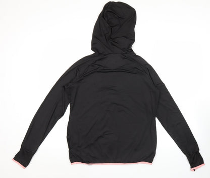 Camel Women’s Black Full Zip Lightweight Hoodie Size 12