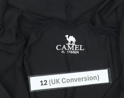 Camel Women’s Black Full Zip Lightweight Hoodie Size 12