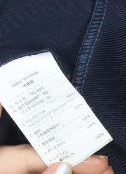 Nike Men’s Blue Track Jacket L Full Zip Sportswear Polyester