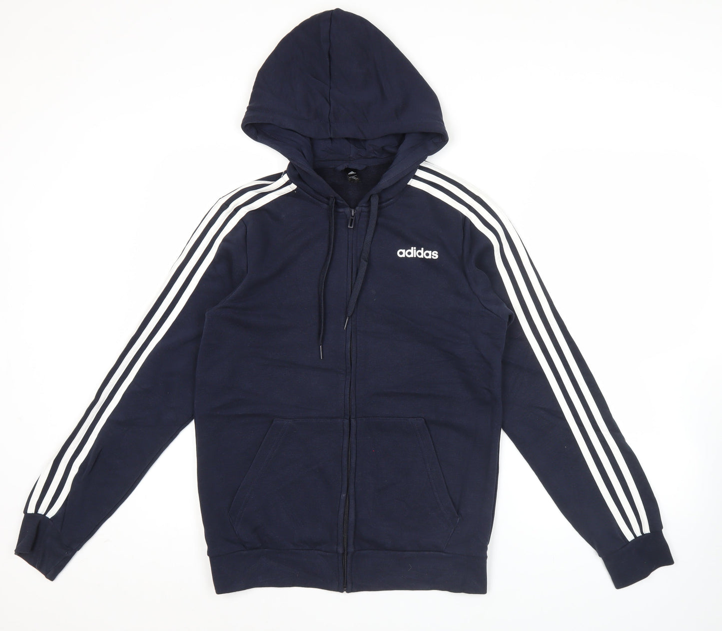 Mens UK Size XS adidas Blue Full Zip Hoodie