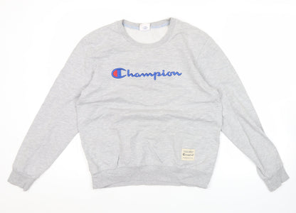 Mens UK Size XL Champion Grey Pullover Sweatshirt