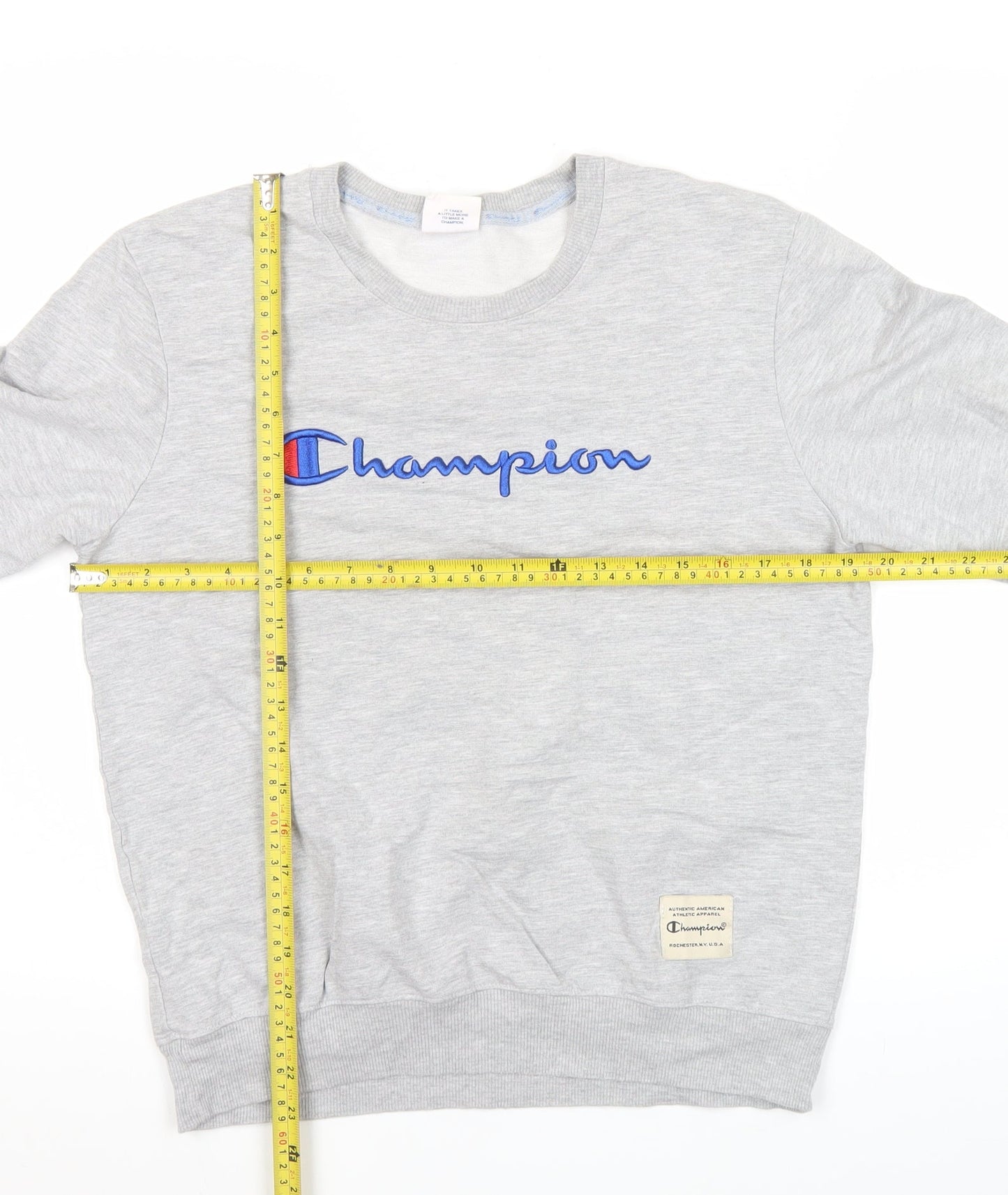 Mens UK Size XL Champion Grey Pullover Sweatshirt