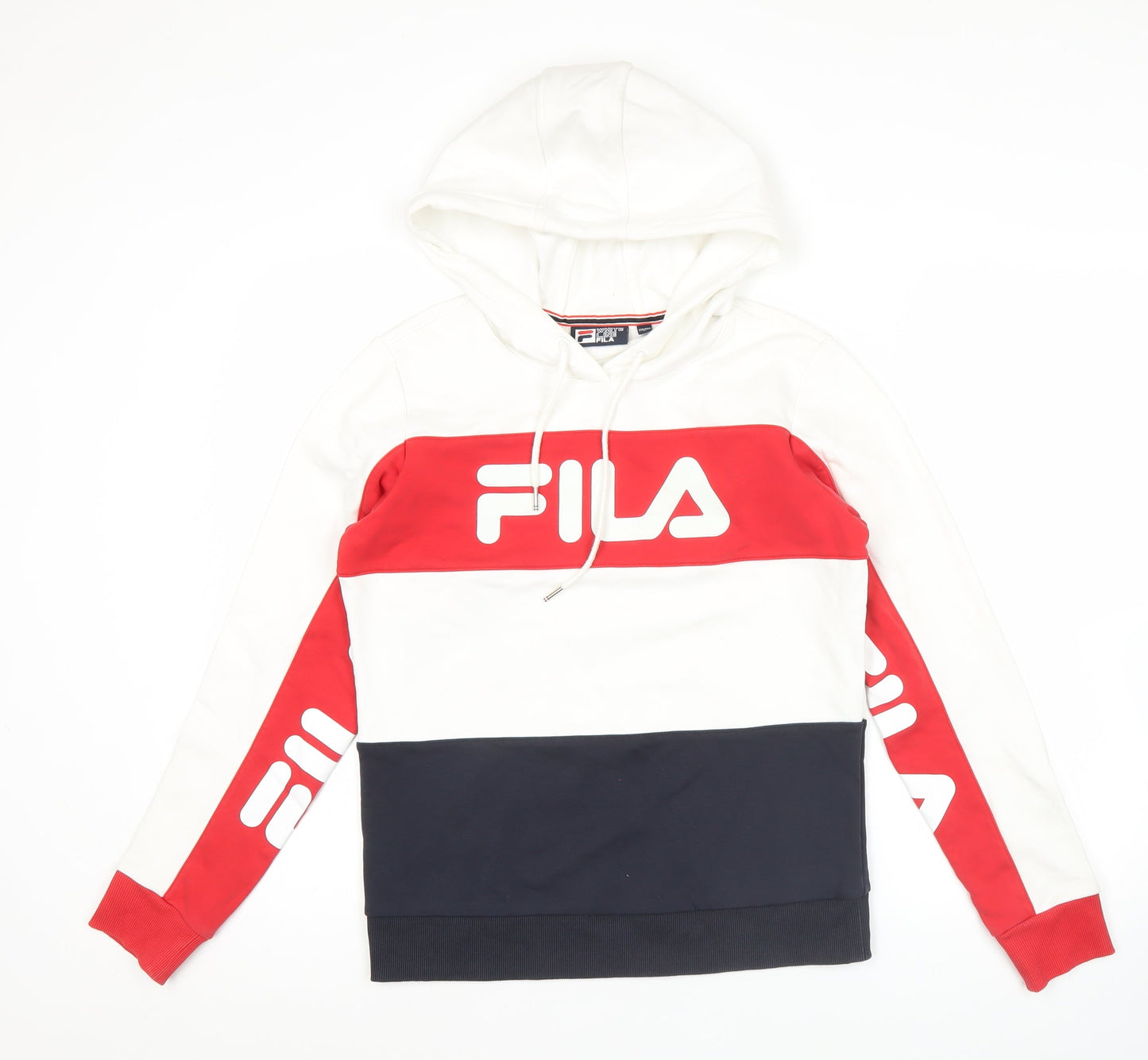 Mens UK Size XS FILA Multicoloured Pullover Hoodie
